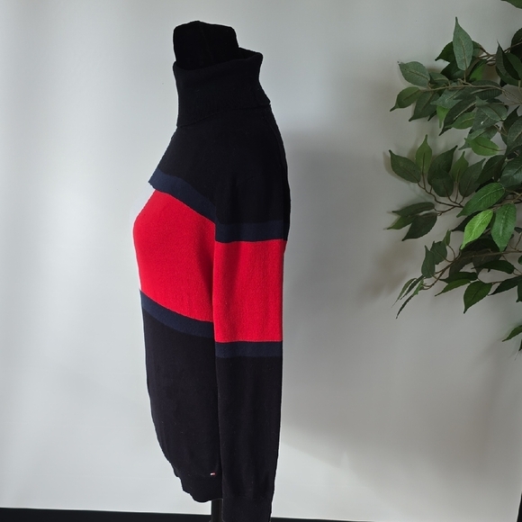 Tommy Hilfiger Color Block Turtleneck Sweater - Picture 2 of 5